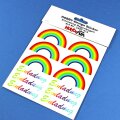 Sticker Regenbogen-Einladung