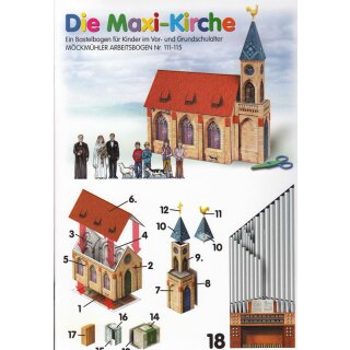 Bastelheft Maxi-Kirche