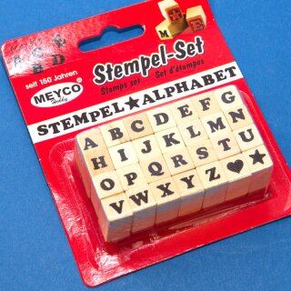 Stempelset Buchstaben