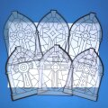 12 x Fensterbild Kreuz