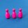 3 Mini-Mimikstempel pink