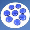 8 große Glasnuggets Blau