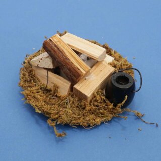 Lagerfeuer mit LED-Licht