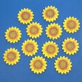 Holzstreuer Sonnenblumen