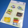 36 Deko-Motive Schule blau