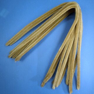 10 x Chenilledraht Beige