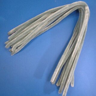 10 x Chenilledraht Grau