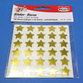 Sterne-Sticker Gold