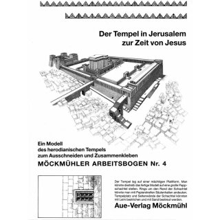 Bastelbogen Tempel zur Zeit Jesu