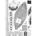 Bastelbogen Römisches Handelsschiff