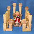 75 Säulen-Holzbausteine
