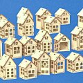 24 Holzhäuschen-Adventskalender