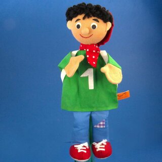Handpuppe Schuljunge 34cm - gebraucht