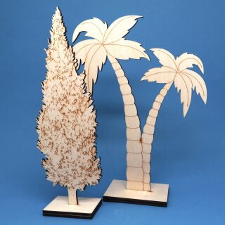 Palme & Zypresse gelasert