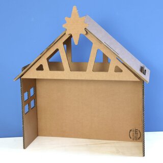 XXL-Krippenhaus aus Karton