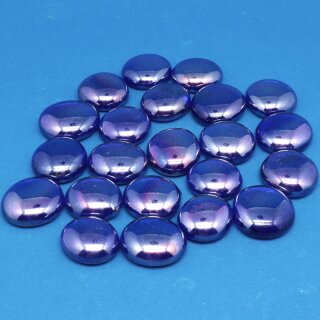 Nuggets Glas Blau Irisierend