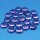 Nuggets Glas Blau Irisierend
