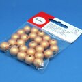 Rayher-Holzperlen Gold 12mm