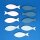 9 Holzstreuer Fische