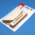 5 Holzboote zum Aufstellen