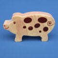 Holztier Schwein Natur