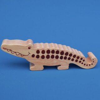 Holztier Krokodil Natur