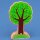 Holzbaum bedruckt