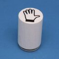 Mini-Stempel Hand links 2cm