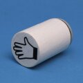 Mini-Stempel Hand links 2cm