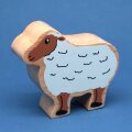 Holztier Schaf bedruckt
