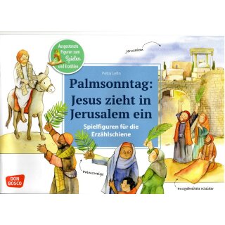 Spielfiguren Jesus zieht in Jerusalem ein
