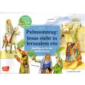 Spielfiguren Jesus zieht in Jerusalem ein