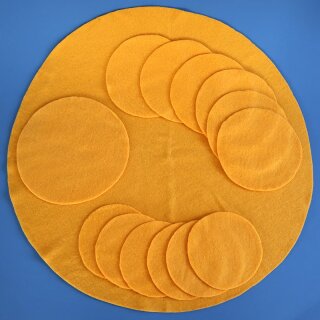 Gelbe Fleece-Kreise