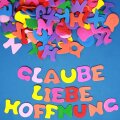 Moosgummi Buchstaben