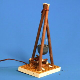 Lagerfeuer mit Licht