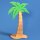 Palme aus Holz