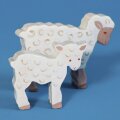 Lamm aus Holz rechtsschauend