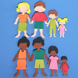 Moosgummi-Familien - 237 Teile