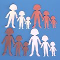 Moosgummi-Familien - 237 Teile