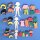 Moosgummi-Familien - 237 Teile