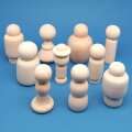 10 Holzfiguren Mix