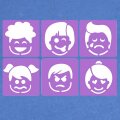 6 Emotionen-Schablonen