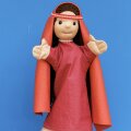 Bibelhandpuppe Maria mit Kind