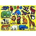 A4-Fensterbild Zootiere