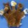 5 Waldtiere als Handpuppe